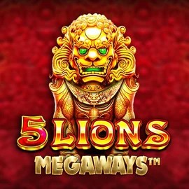 5 Lions Megaways logo – Slots by Pragmatic Play at Spinbara Casino