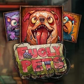 Official Slots logo: Fugly Pets by Stakelogic at Spinbara Casino