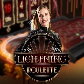 Lightning Roulette casino game by Evolution – featured logo at Spinbara Casino