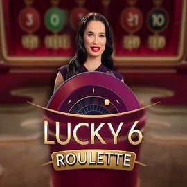 Lucky 6 Roulette slot logo by Pragmatic Play at Spinbara Casino