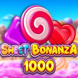 Sweet Bonanza 1000 online game logo by Pragmatic Play on spinbaraa.it